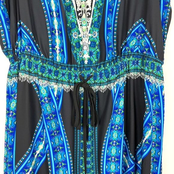 City Chic Kaleidoscope Print Maxi Dress. Plus Size XL/22 - Picture 5 of 16